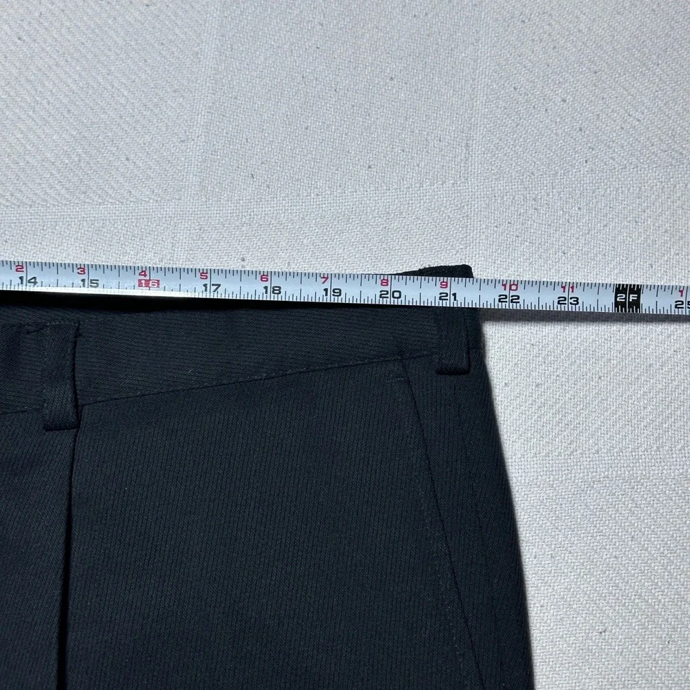 Coppley Dress Pants Men 42R Miami Flat Front Cuffed Microfiber Poly Tencel Black